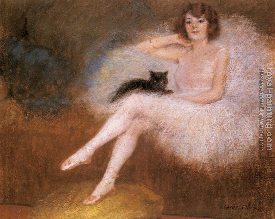 Pierre Carrier-Belleuse : Ballerina With A Black Cat